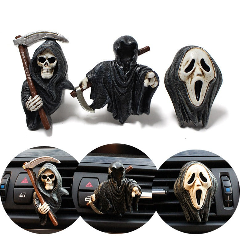 Death aromatherapy clip ornament resin car air conditioning outlet aromatherapy