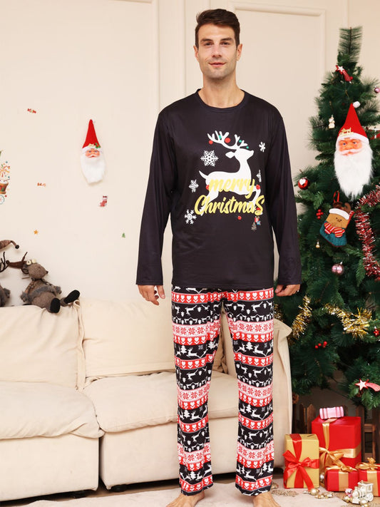 Full Size MERRY CHRISTMAS Graphic Top and Pants Set -  LOOCK MAKET