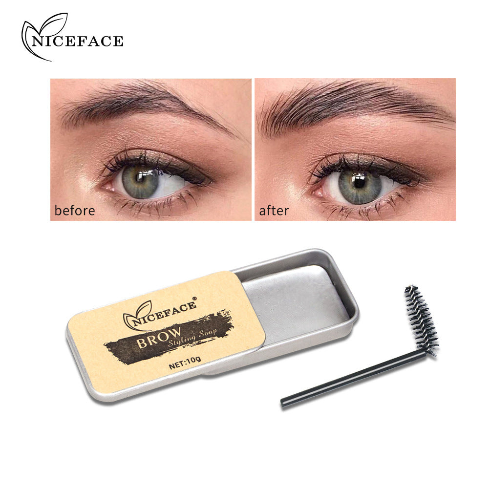 NICEFACENew Wild Colorless Eyebrow Styling Soap Eyebrow Cream Mascara Long Lasting Natural Eyebrow Soap