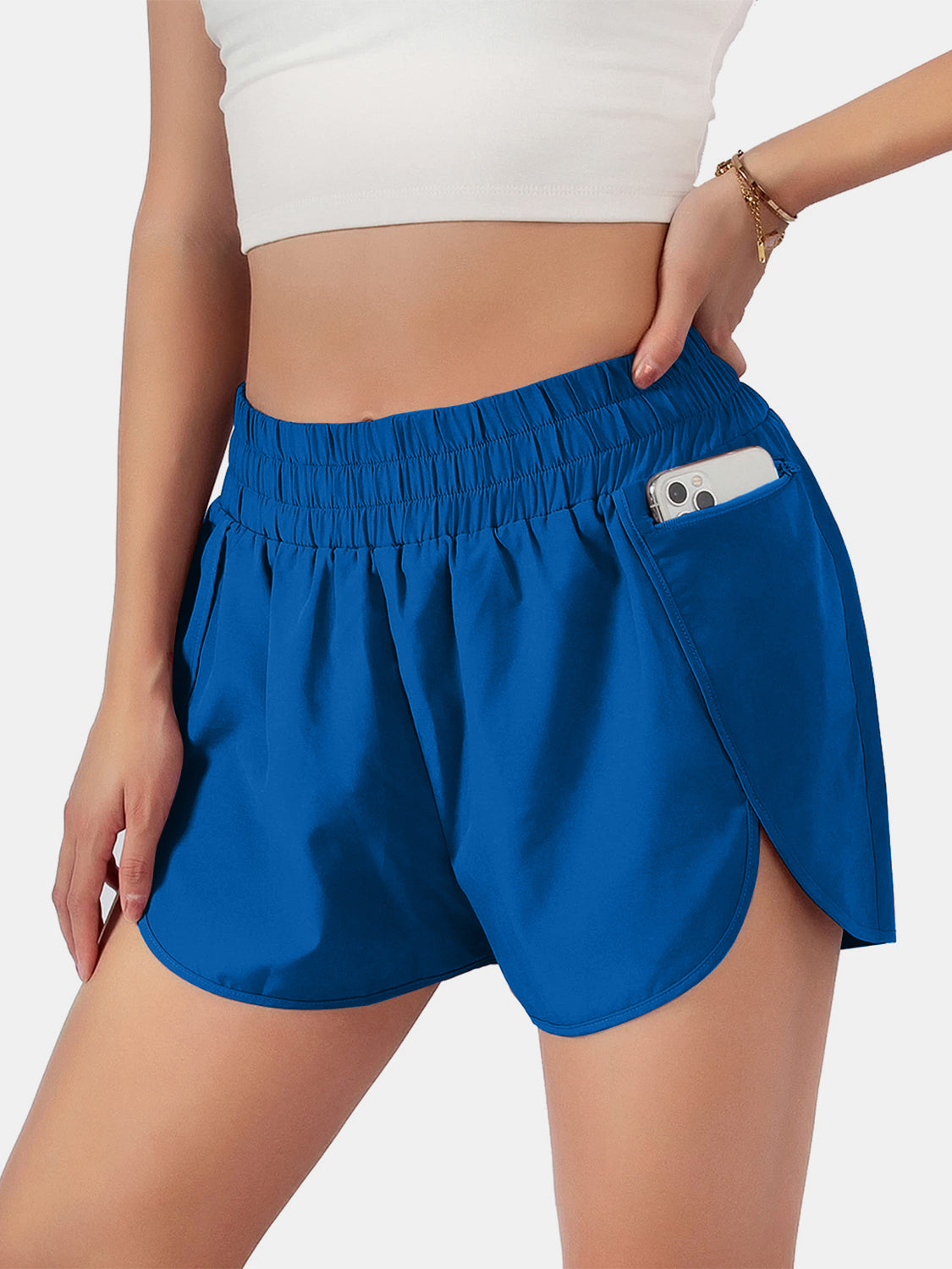 Elastic Waist Active Shorts -  LOOCK MAKET