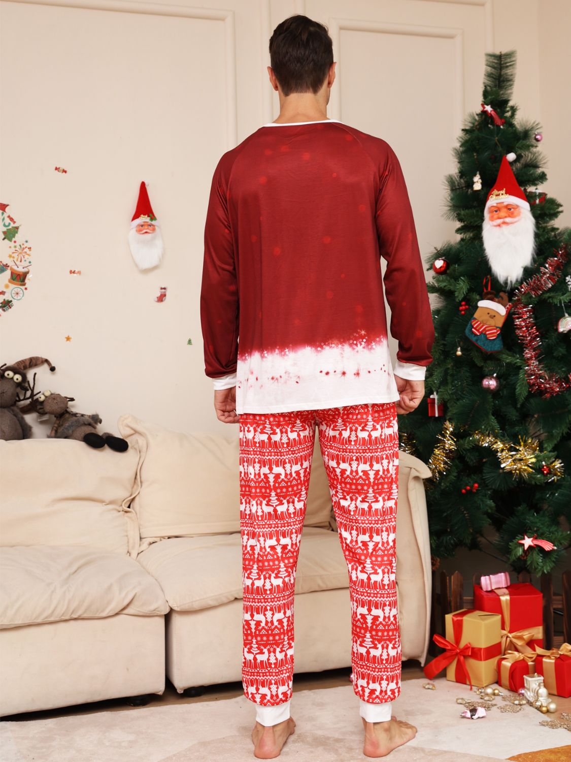 Full Size Snowman Top and Pants Set -  LOOCK MAKET