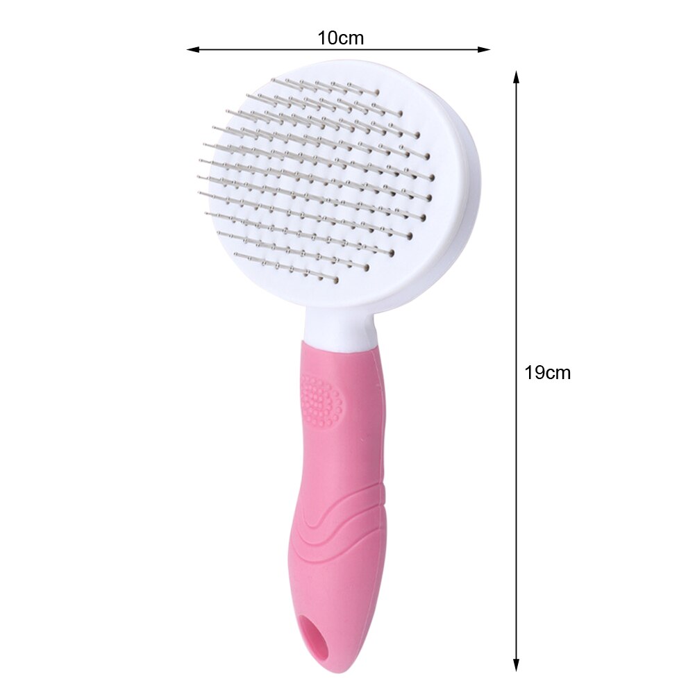 One Button Pet Hair Stainless Steel Comb Shedding Needle Cat Dog Hair Removal Brush Trimmer Automatic Cleaning Grooming Tools