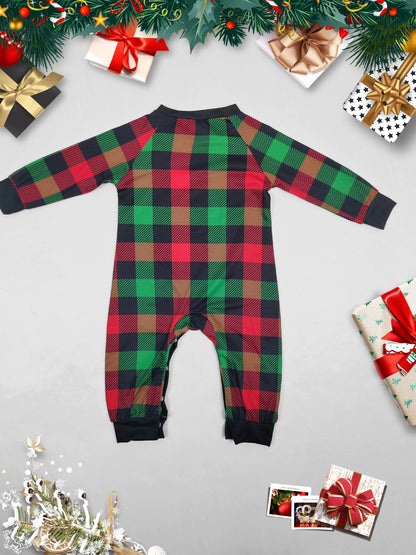 Reindeer Graphic Top and Plaid Pants Set -  LOOCK MAKET