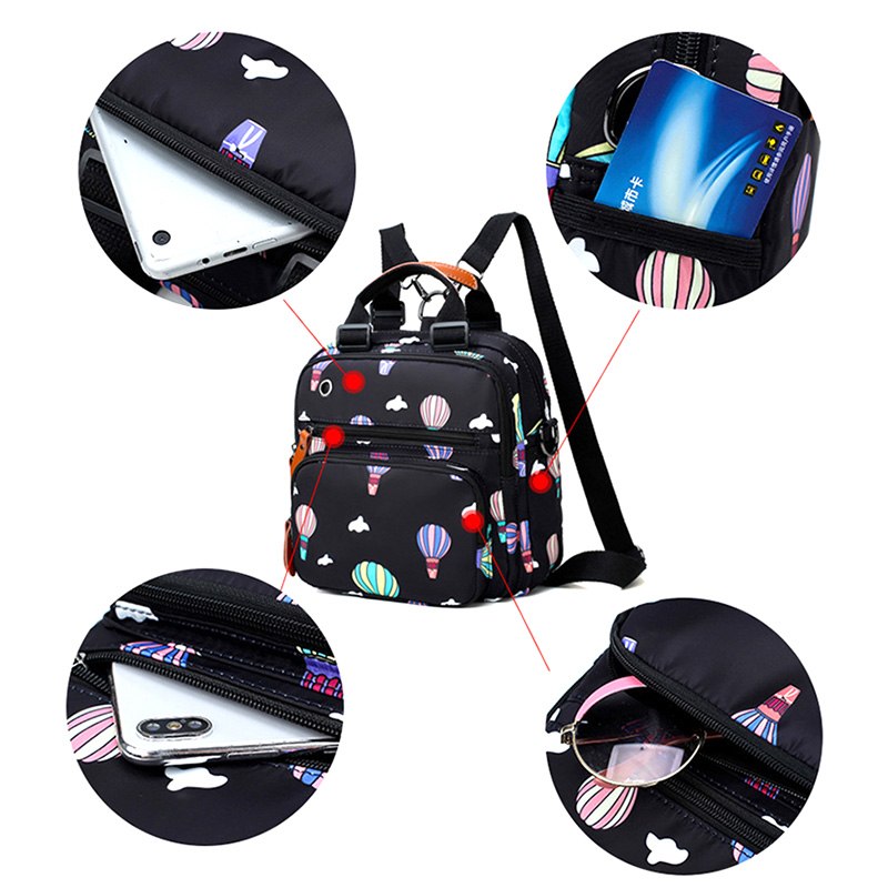 Baby Diaper Bag Mummy Maternity Travel Balloon Printing Backpack Large Capacity Newborn Nursing Milk Bottle Keep Warm Bag