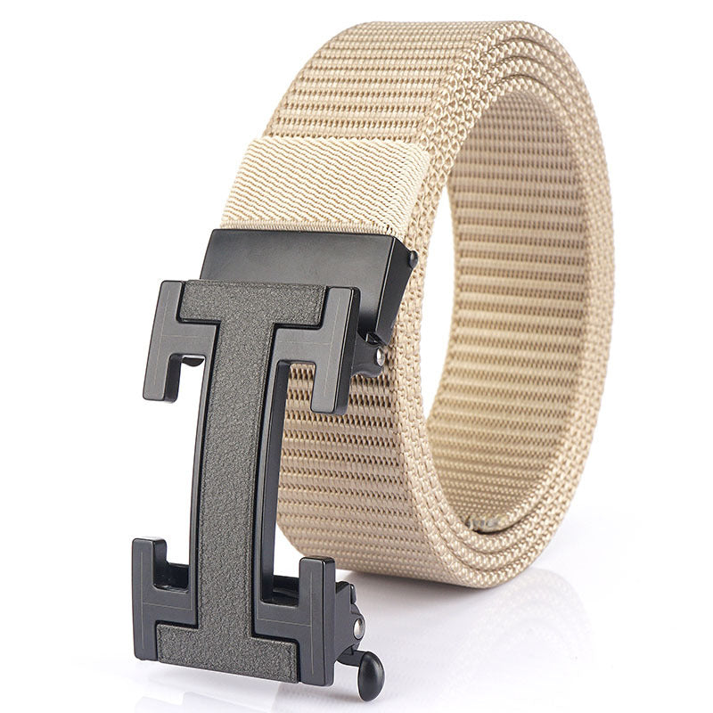 Men's Belt Nylon Automatic Buckle Fast Hand Douyin Live Hot Sale Casual Belt