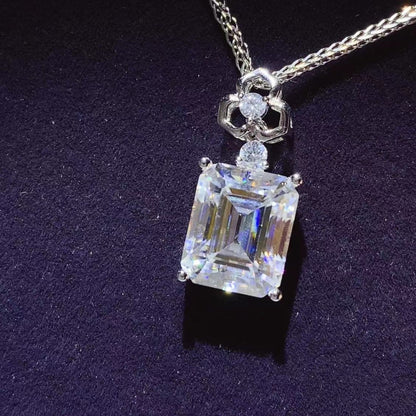 5 Carat Moissanite 925 Sterling Silver Necklace -  LOOCK MAKET