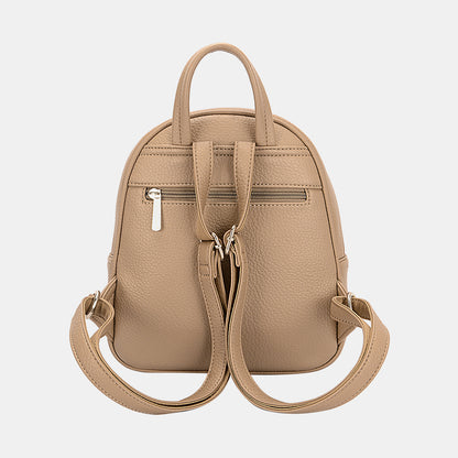 David Jones PU Leather Backpack Bag -  LOOCK MAKET