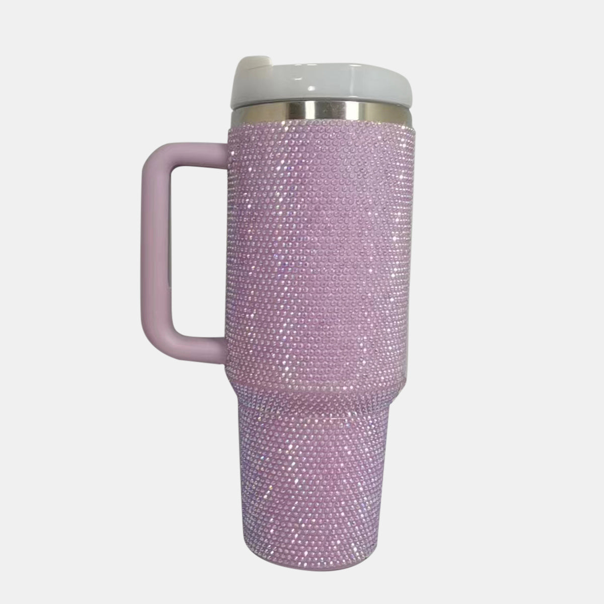 Rhinestone Stainless Steel Tumbler with Straw -  LOOCK MAKET