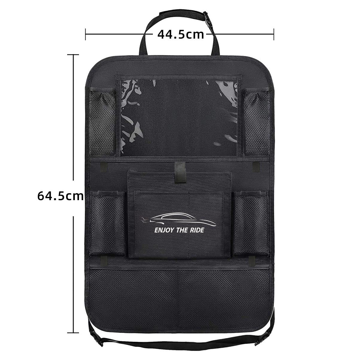 Car Seat Storage Bag Seat Back Hanging Bag Car Supplies Multi Functional Rear Seat Back Anti-Kick Pad Storage Bag