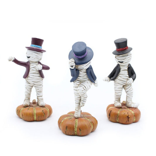 Mummy doll Halloween tabletop ornament resin