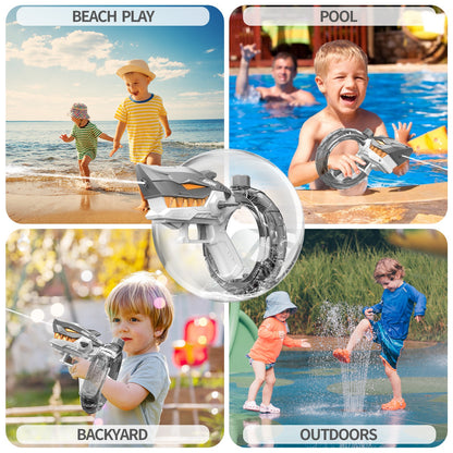 New Shark Electric Water Gun Toys Fully Automatic Continuous Fire Water Gun Large Capacity Beach Summer Children's Water Playing