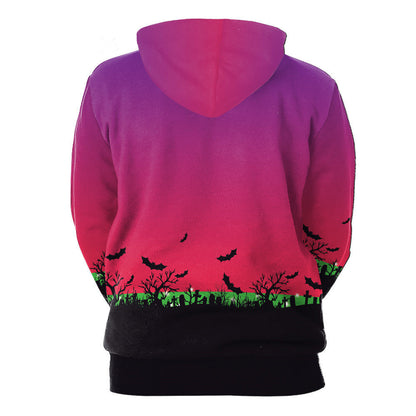 Autumn Halloween Pumkins Lantern Sweatshirt Womens Clothing Funnky Digital Print Pumpkins Oversized Hoodies Party Tops