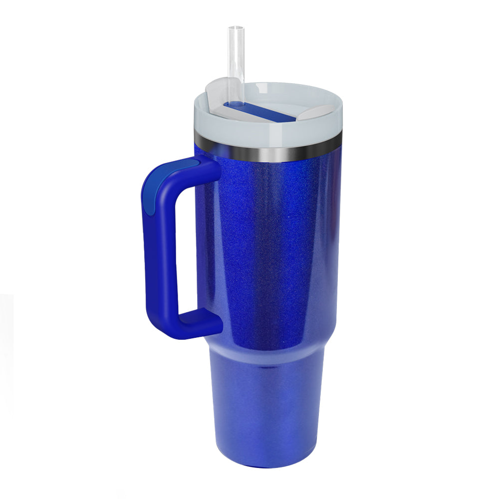 Stainless Steel Tumbler with Handle and Straw -  LOOCK MAKET