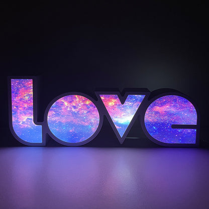 Led Decorative Lights String Valentine's Day Proposal Confession Love Light Box English Letters Modeling Lights