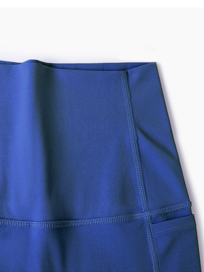 Pocketed High Waist Active Shorts -  LOOCK MAKET