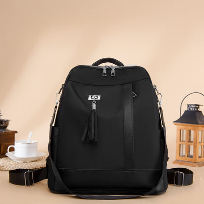 Tassel Oxford Cloth Backpack Bag -  LOOCK MAKET