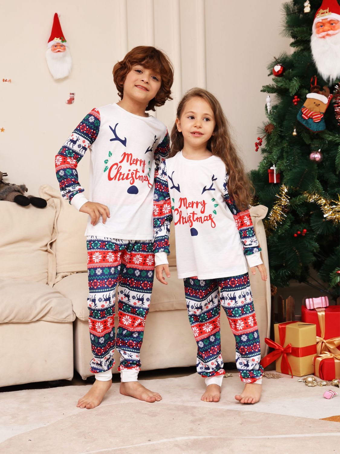 MERRY CHRISTMAS Top and Pants Set -  LOOCK MAKET