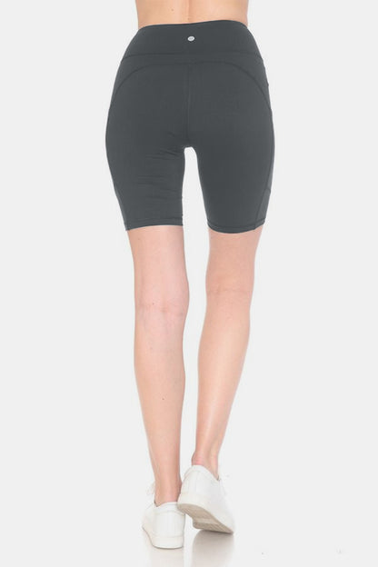 Leggings Depot Full Size High Waist Active Shorts -  LOOCK MAKET