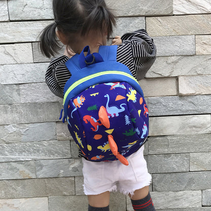 Infants and children with traction rope 1-2-3 years old boys and girls lost children's small schoolbag lovely children's shoulder knapsack