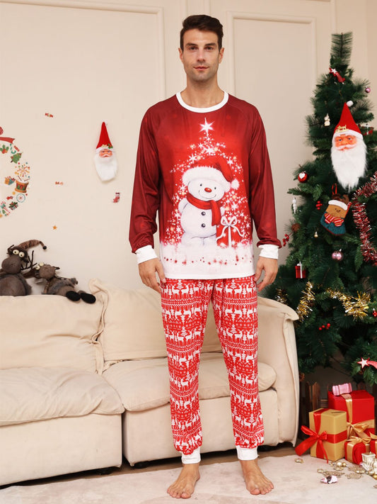 Full Size Snowman Top and Pants Set -  LOOCK MAKET