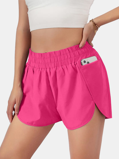 Elastic Waist Active Shorts -  LOOCK MAKET