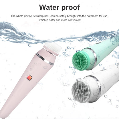 4 IN 1 Electric Face Deep Cleansing Brush Spin Pore Cleaner Face Wash Machine Makeup Remove Waterproof Facial Massager Skin Care