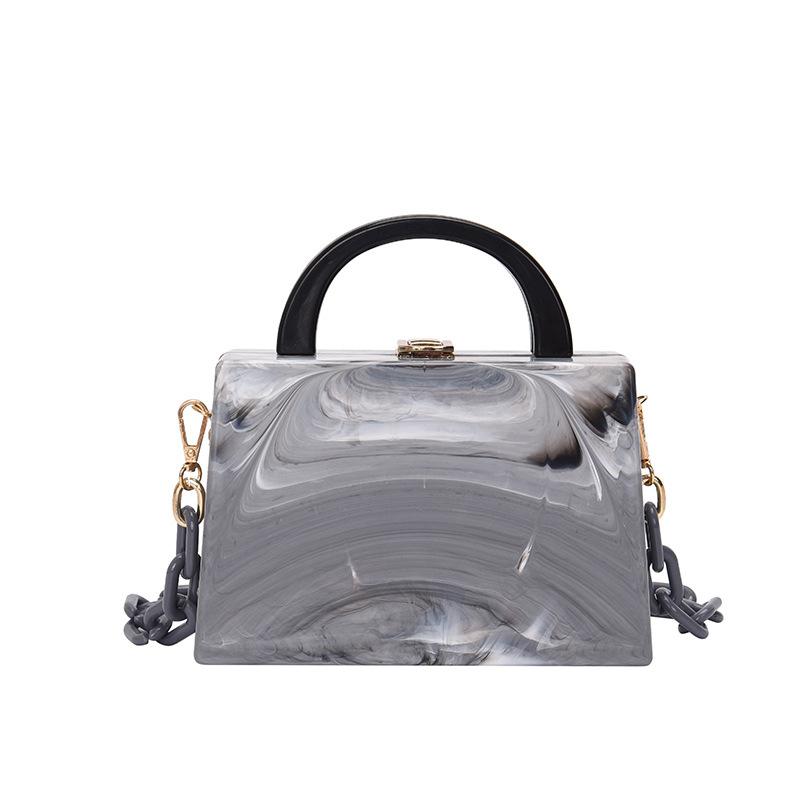 Acrylic Chain Buckle Women Party Clutch Evening Bag And Purse Fashion Small Crossbody Bag Handbag Shoulder Bag