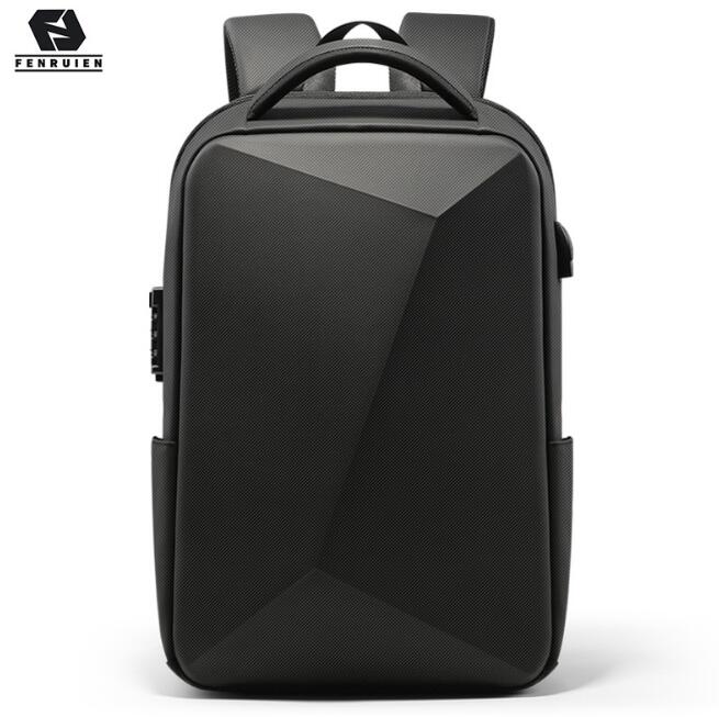 Fenruien Brand Laptop Backpack Anti-theft Waterproof School Backpacks USB Charging Men Business Travel Bag Backpack New Design