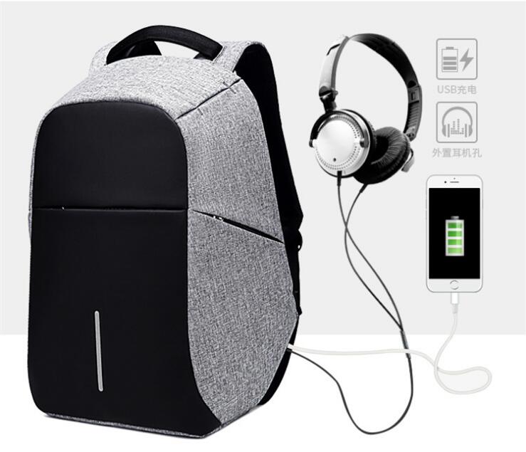 Men Anti theft Backpack USB Charging 15.6 Laptop Backpack Multifunction Waterproof Travel Bagpack  School bag