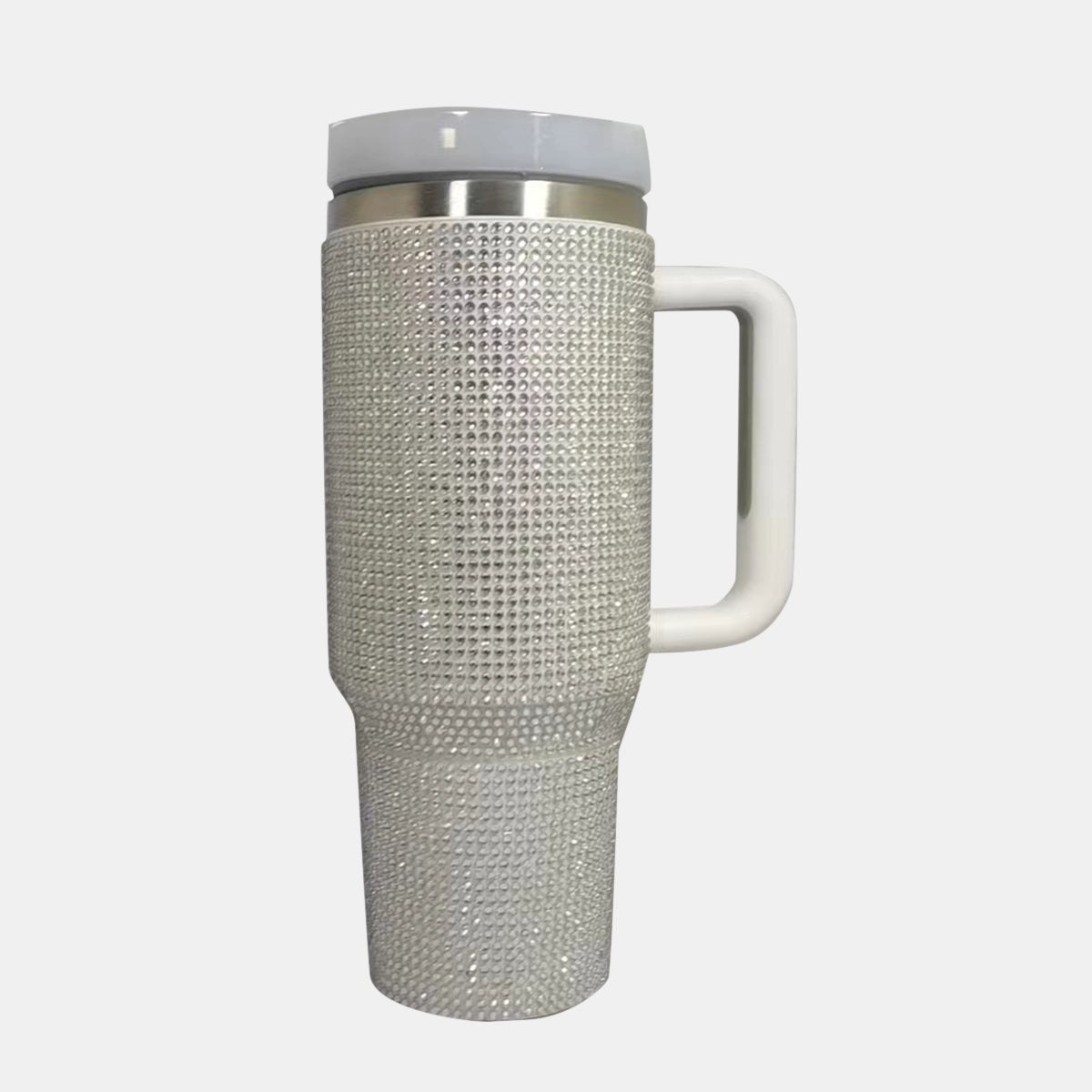 Rhinestone Stainless Steel Tumbler with Straw -  LOOCK MAKET