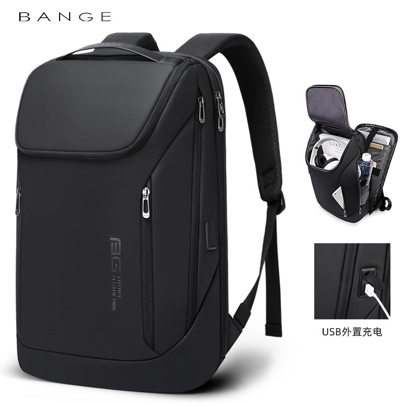 BANGE New Backpack Men's Business Backpack Korean Version Large Capacity Computer Travel Men's Backpack