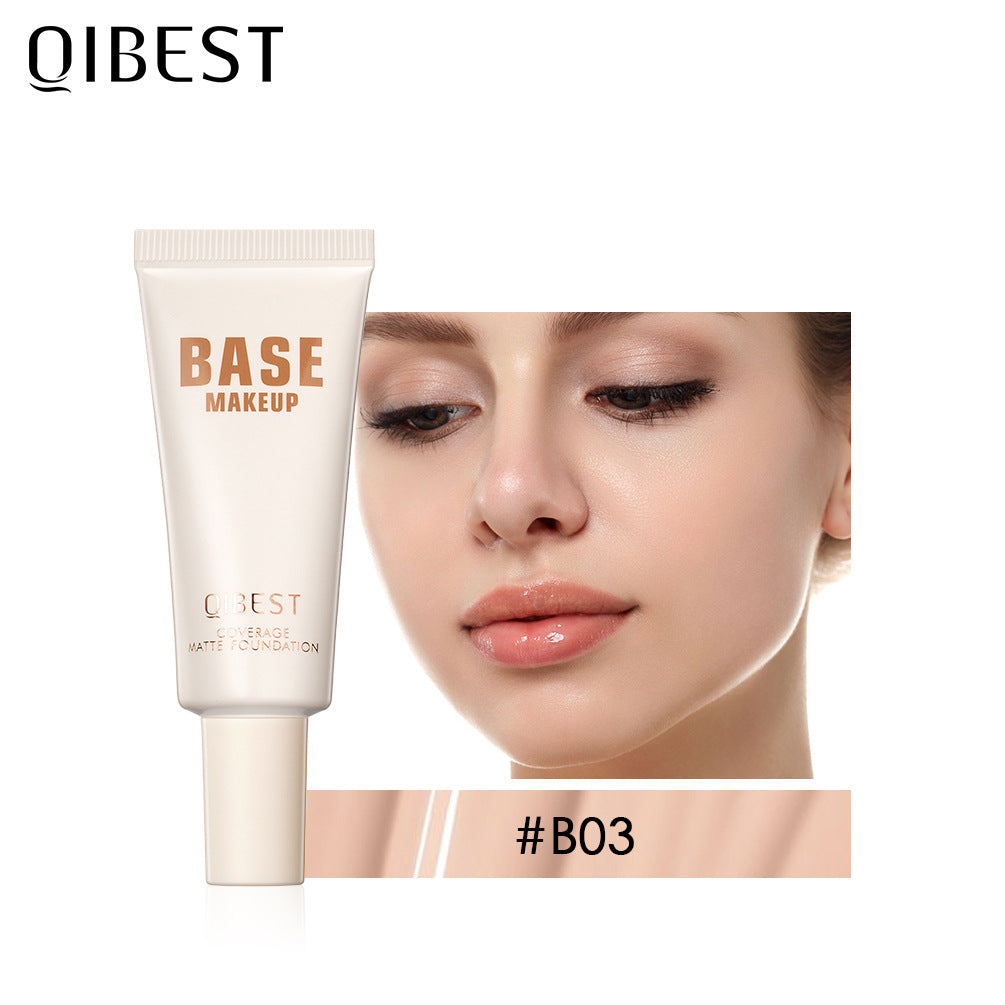 QIBEST Liquid Foundation Moisturizing Light Breathable Refreshing BB Cream Even Skin Tone Concealer