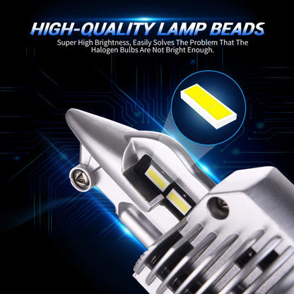 KAFOLEE H4 9003 HB2 LED headlight bulbs 12V 24V 80W 16000LM diode lamps LED H4 for cars high beam dipped beam auto grade chips