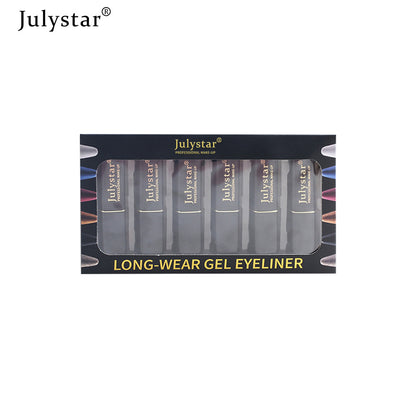 New Beauty Product Eyeliner Cream Suit Colorful Waterproof Cool Black Rich Eyeliner Cream Pen