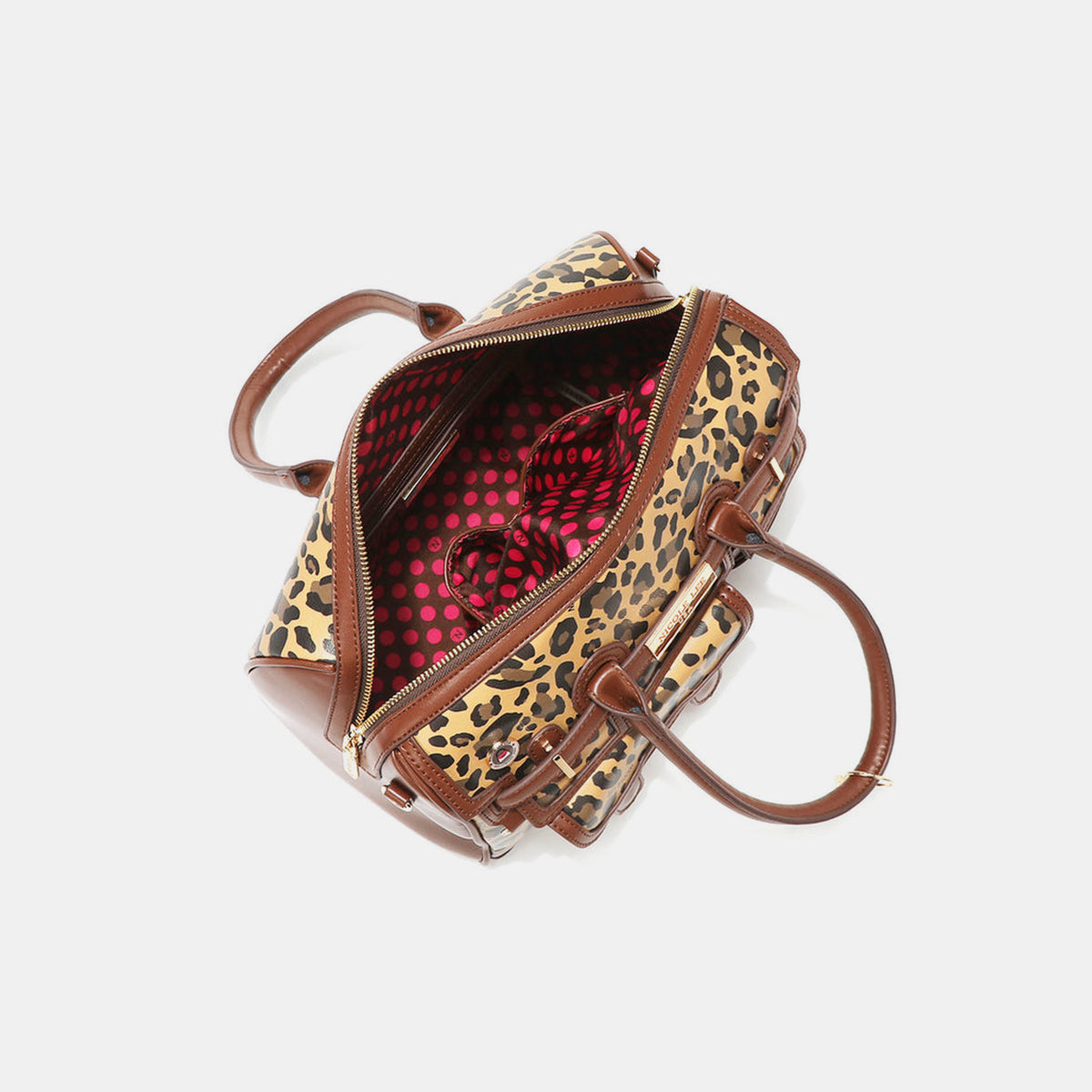 Nicole Lee USA Leopard Boston Bag -  LOOCK MAKET