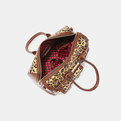 Nicole Lee USA Leopard Boston Bag -  LOOCK MAKET