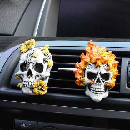 Undead Ghost Head Aromatherapy Clip Resin Car Air Outlet Aromatherapy Pendant