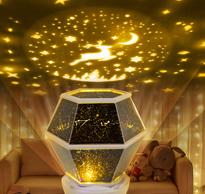 LED Festival Bluetooth Rotating Atmosphere Light Girls Starlight Projection Lights Children's Bedroom Romantic Starlight Lights