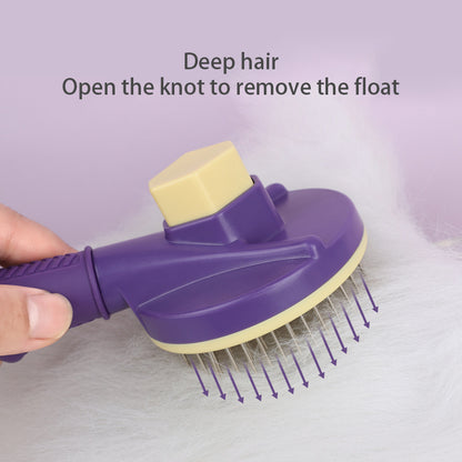 Pet Comb Automatic Hair Removal Comb Cat Comb Hair Removal Beauty Self Cleaning Pet Comb Supplies