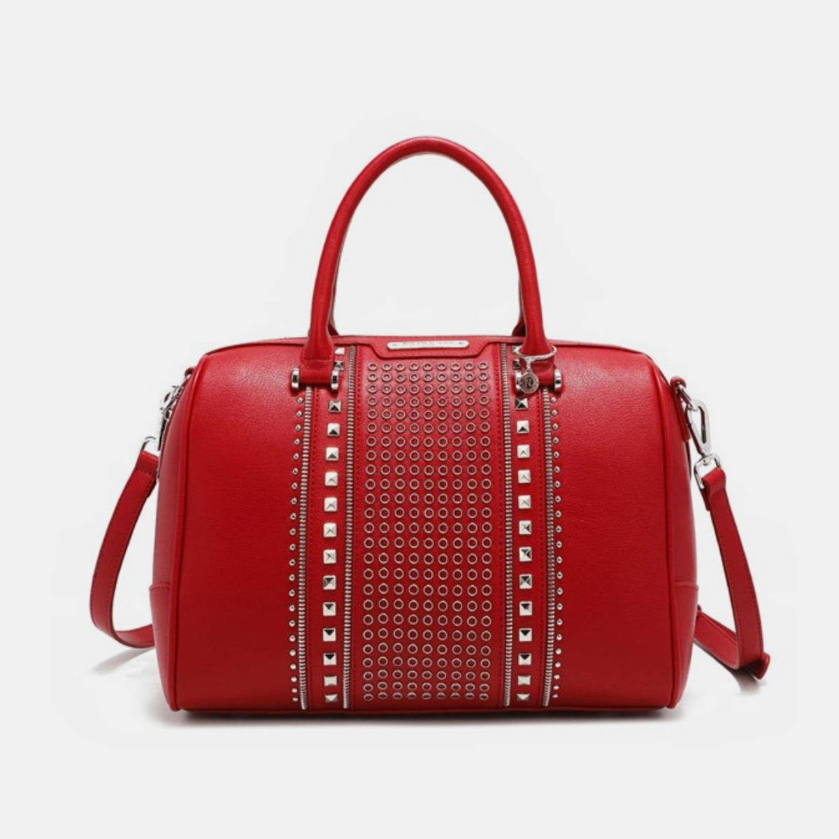 Nicole Lee USA Studded Boston Bag -  LOOCK MAKET