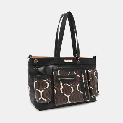 Nicole Lee USA Geometric Pattern Large Handbag -  LOOCK MAKET