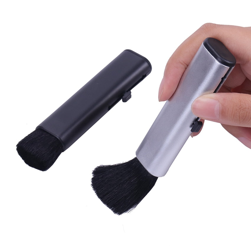 1PC Car Conditioning Air Outlet Brush Retractable Cleaning Brush Computer Keyboard Cleaning Plastic Small Soft Brush