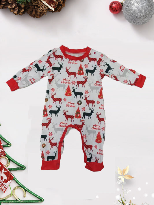 Reindeer Print Top and Pants Set -  LOOCK MAKET