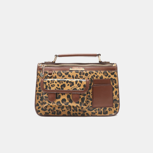 Nicole Lee USA Leopard Top Handle Handbag -  LOOCK MAKET