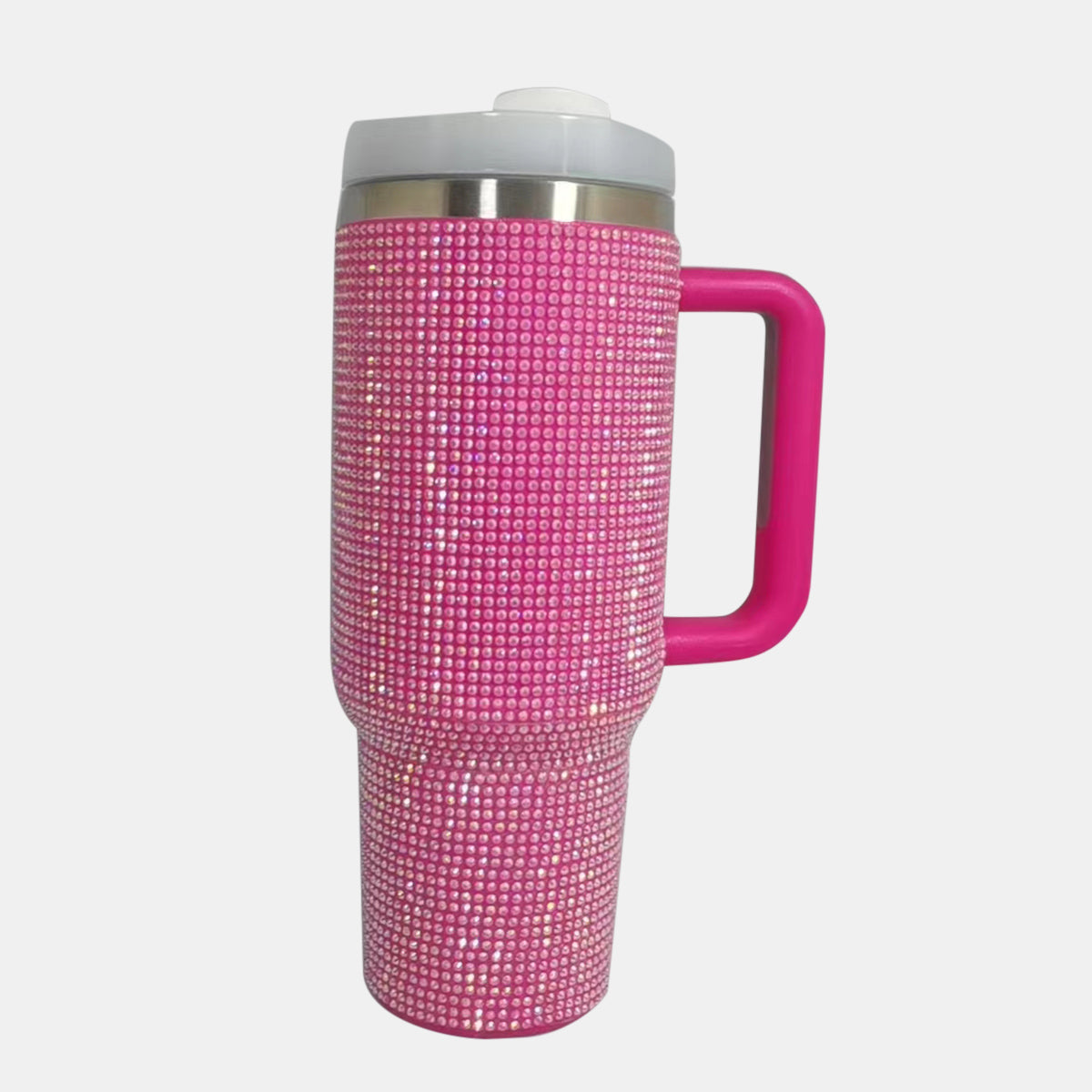 Rhinestone Stainless Steel Tumbler with Straw -  LOOCK MAKET