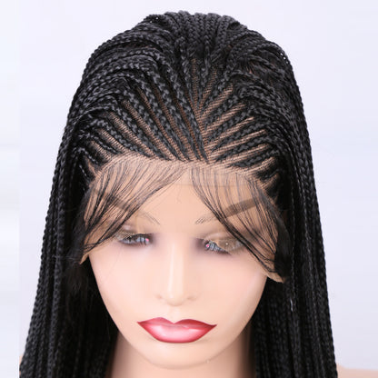 Lace Front Wig Braided Wigs Braiding Hair For Black Women Long Cosplay Synthetic Box Braid Wig