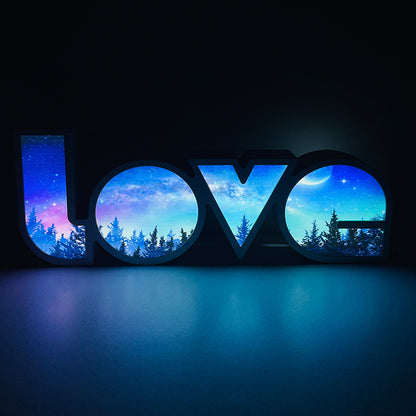 Led Decorative Lights String Valentine's Day Proposal Confession Love Light Box English Letters Modeling Lights