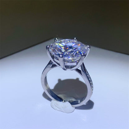 10 Carat Moissanite 925 Sterling Silver Ring -  LOOCK MAKET