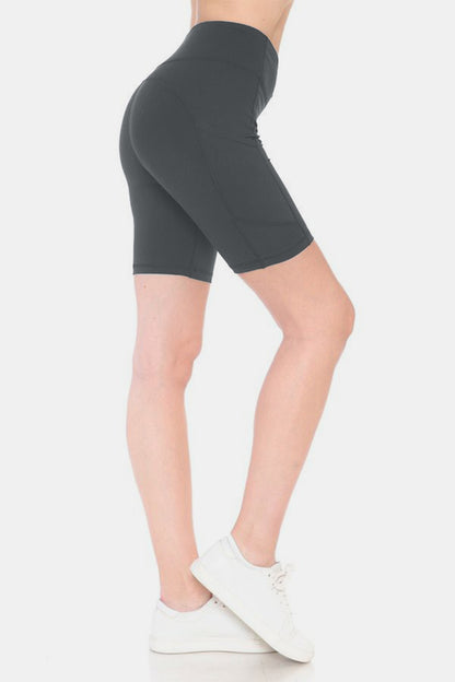 Leggings Depot Full Size High Waist Active Shorts -  LOOCK MAKET