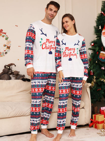 Full Size MERRY CHRISTMAS Top and Pants Set -  LOOCK MAKET